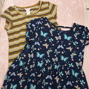 Freestyle Kids Dress Set - Stripes and Butterflies